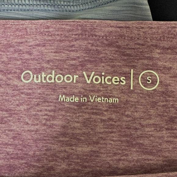 Outdoor Voices Shorts Womens Small Heathered Purple 3" Inseam High Waist Running - Picture 3 of 8